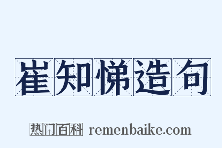 崔知悌造句是什么意思的图片